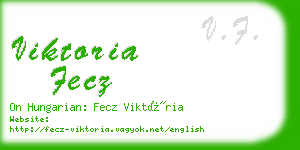 viktoria fecz business card